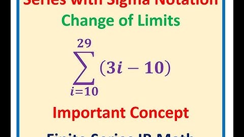 Evaluate Sum of Series with Sigma Notation Higher Lower Limit | Grade 11 | IITJEE