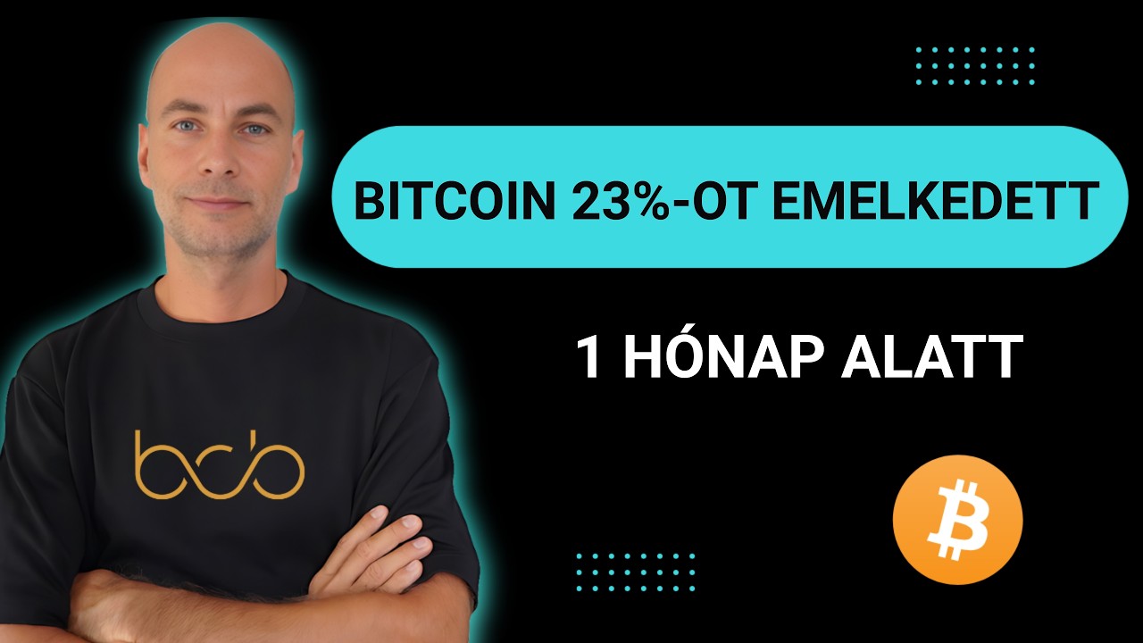 BITCOIN 23%-OT EMELKEDETT 1 HÓNAP ALATT