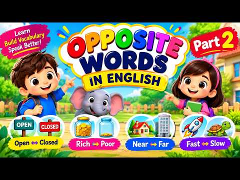 Opposite Words in English | Part 2 | 26 Antonyms to Improve Your Vocabulary