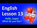 English lesson  13  what do you like this or that singalong counting