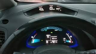 Пробег 40кВтч батареи ZE1 на Nissan Leaf AZE0 при температуре 0°С