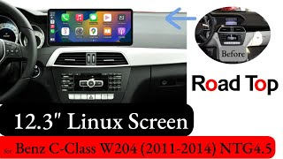 How To Remove Oem Screen Mercedes W204 Apple Carplay How To Remove Head Unit Benz C260 2011-2014
