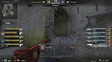 Fnatic JW  Mag-7 4K vs Immortals Cobblestone @ Dreamhack Malmo 2017