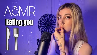 ASMR| Eating you & your negative energies ( mouth sound for relaxation )