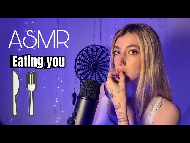 ASMR| Eating you & your negative energies ( mouth sound for relaxation )
