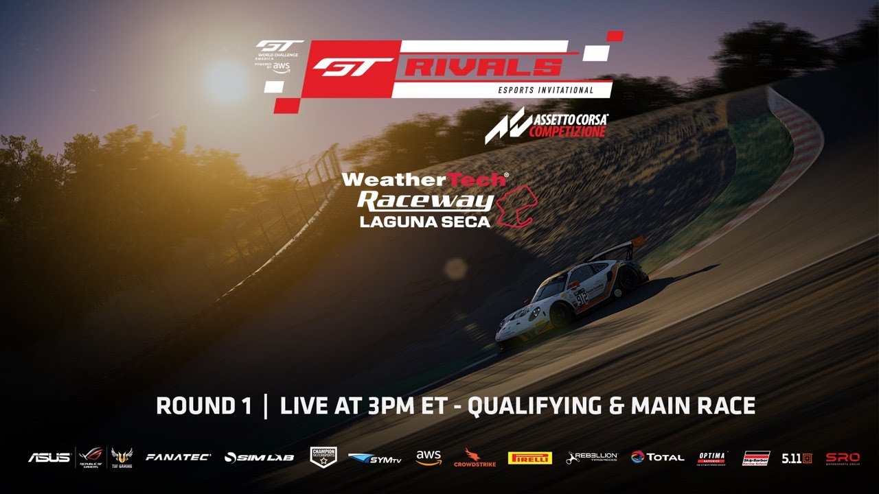 Gt Rivals Main Menu GT Rivals Esports – Round 1 @ Laguna Seca - GT World Challenge America ...