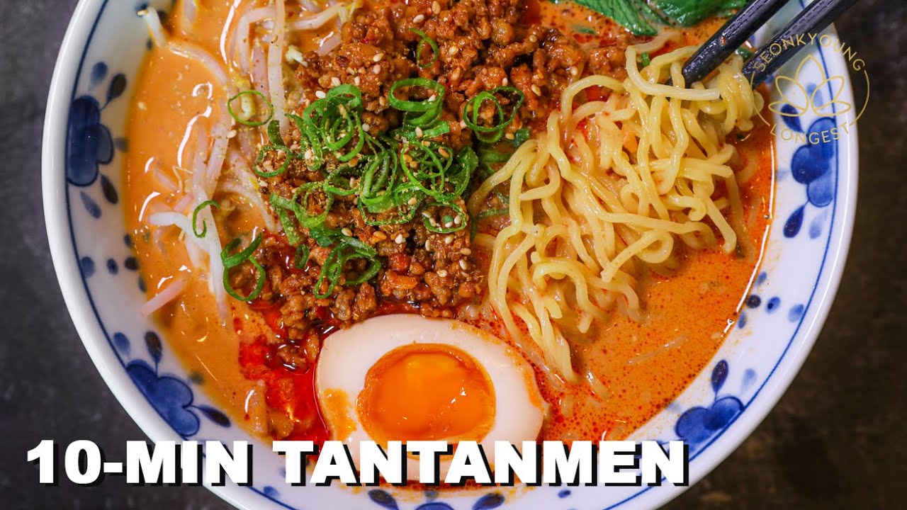 Vi ses i morgen Ydmyge mesterværk 10-Minute Tantanmen EASY Homemade Ramen from Scratch at Home - YouTube