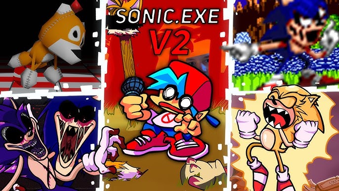 VS. Sonic.EXE V2 IconGrid Fix [Friday Night Funkin'] [Mods]