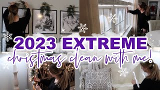 2023 EXTREME CHRISTMAS CLEAN WITH ME | MESSY HOUSE CLEANING MOTIVATION | Lauren Yarbrough