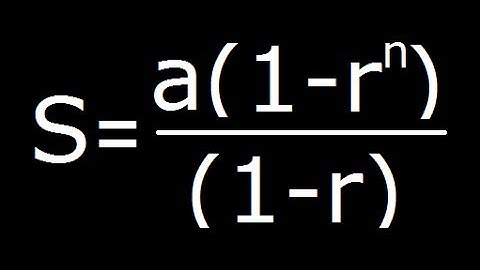Sum of Geometrical Progression formula - Derivation of formula to find Sum n no of terms