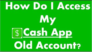 In this tutorial i will show you, how do access my cash app old
account