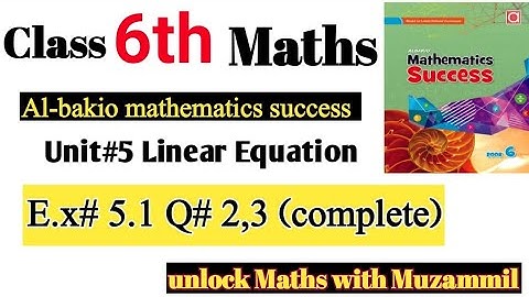 class 6 math albakio success |exercise 5.1q# 2,3 complete