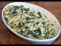 Bandnudeln in Spinatsahne selbst gemacht / Rezept Video / Anleitung