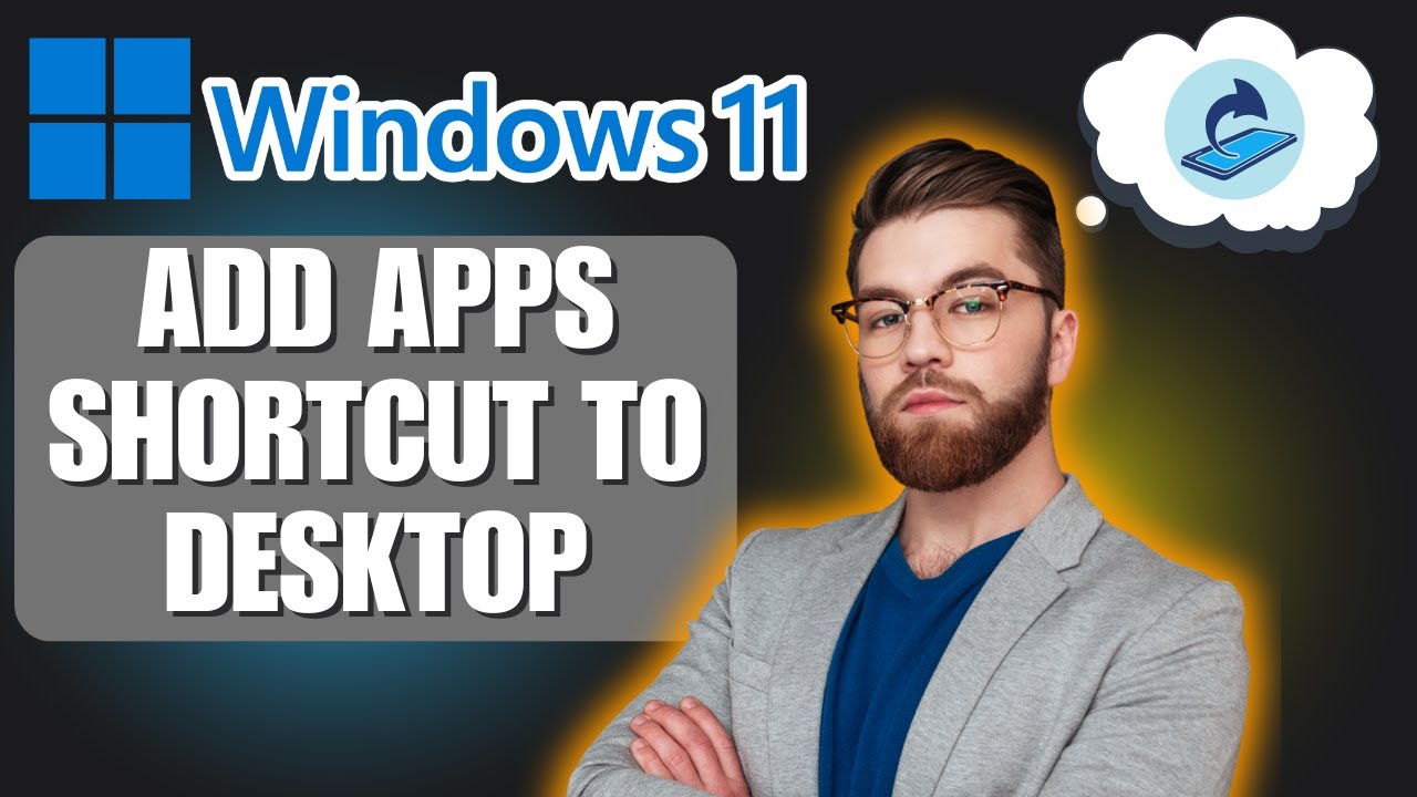 How To Add App Shortcuts to Desktop in Windows 11! - YouTube