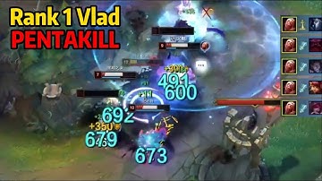 Rank 1 Vlad: This 1v5 Pentakill is Absolutely INSANE！