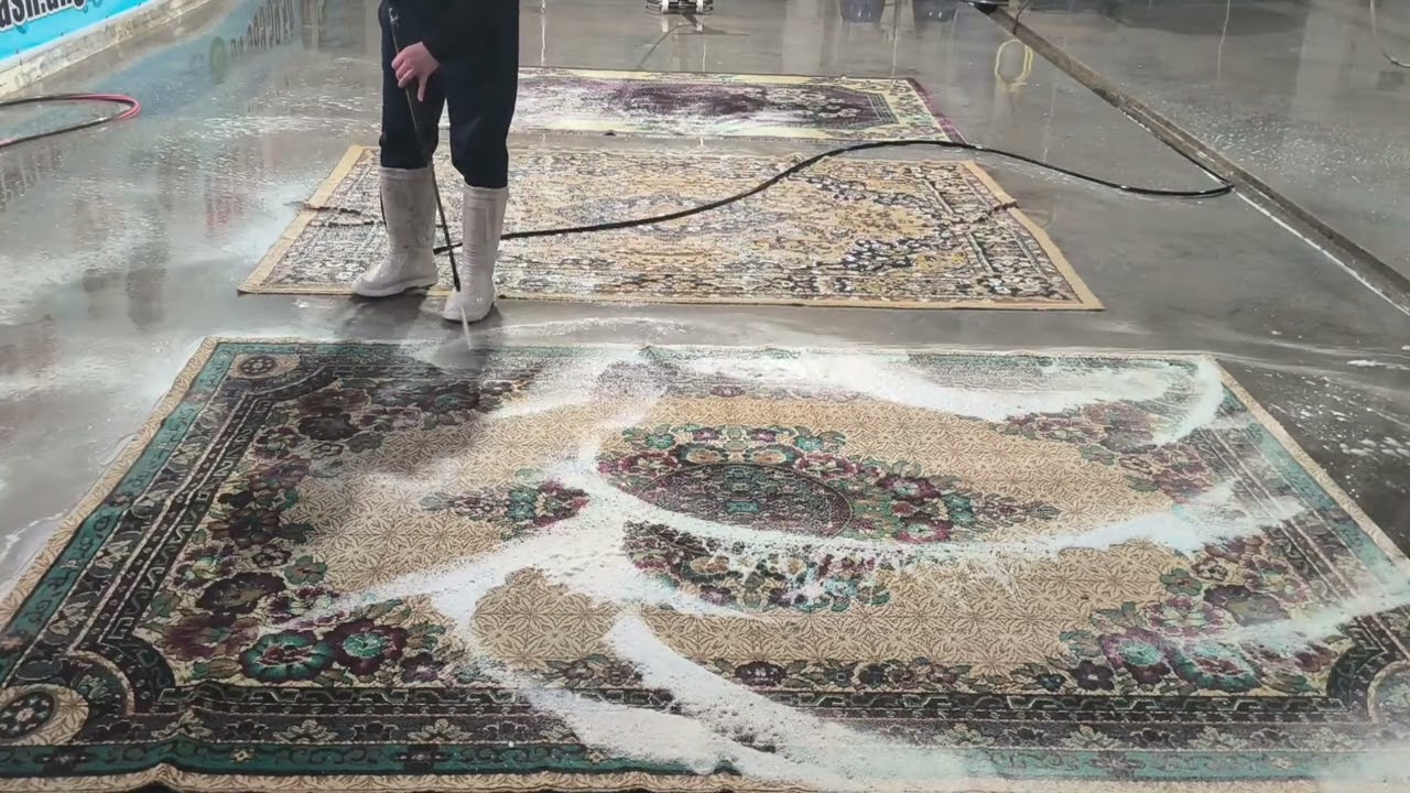 These carpets are so dusty.