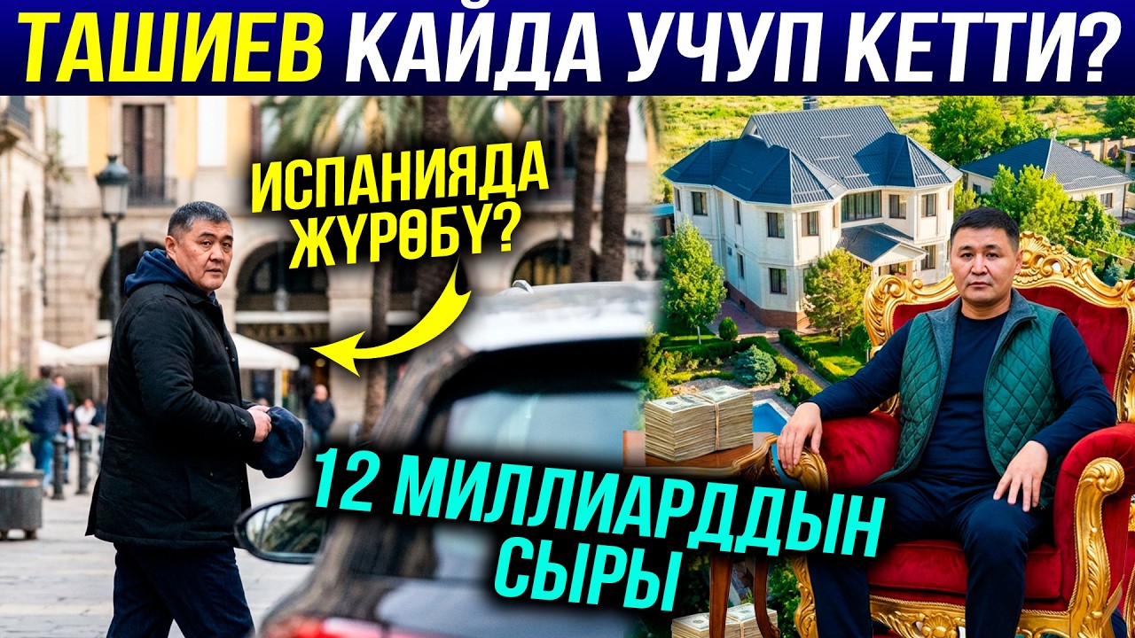 Ташиев кайда кетти? Ташиевдин байлыгы: 12 млрд кайдан тапты? Ким каралап жатат?