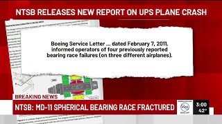 Ntsb Says Part On Ups Jet That Crashed Was On Boeings Radar