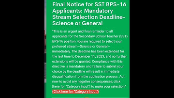 Secondary school teacher recent update| SST recent update | SPSC SST recent update