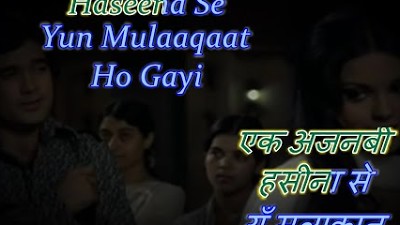 Ek Ajnabee Haseena Se Karaoke With Lyrics Eng  & हिंदी