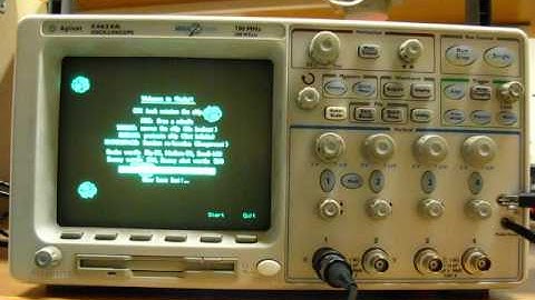 Scope Easter Egg: Asteroids game on Agilent 54600 series