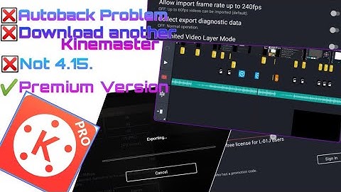 How to fix Kinemaster Autoback Problem | Solved |