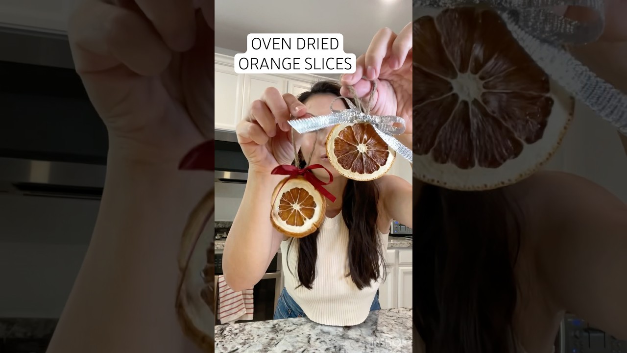 OVEN DRIED ORANGE SLICES 🍊🌲 for DIY Christmas decor 