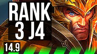 JARVAN IV vs LEE SIN (JGL) | Rank 3 J4, 3/2/22, Rank 24 | NA Challenger | 14.9