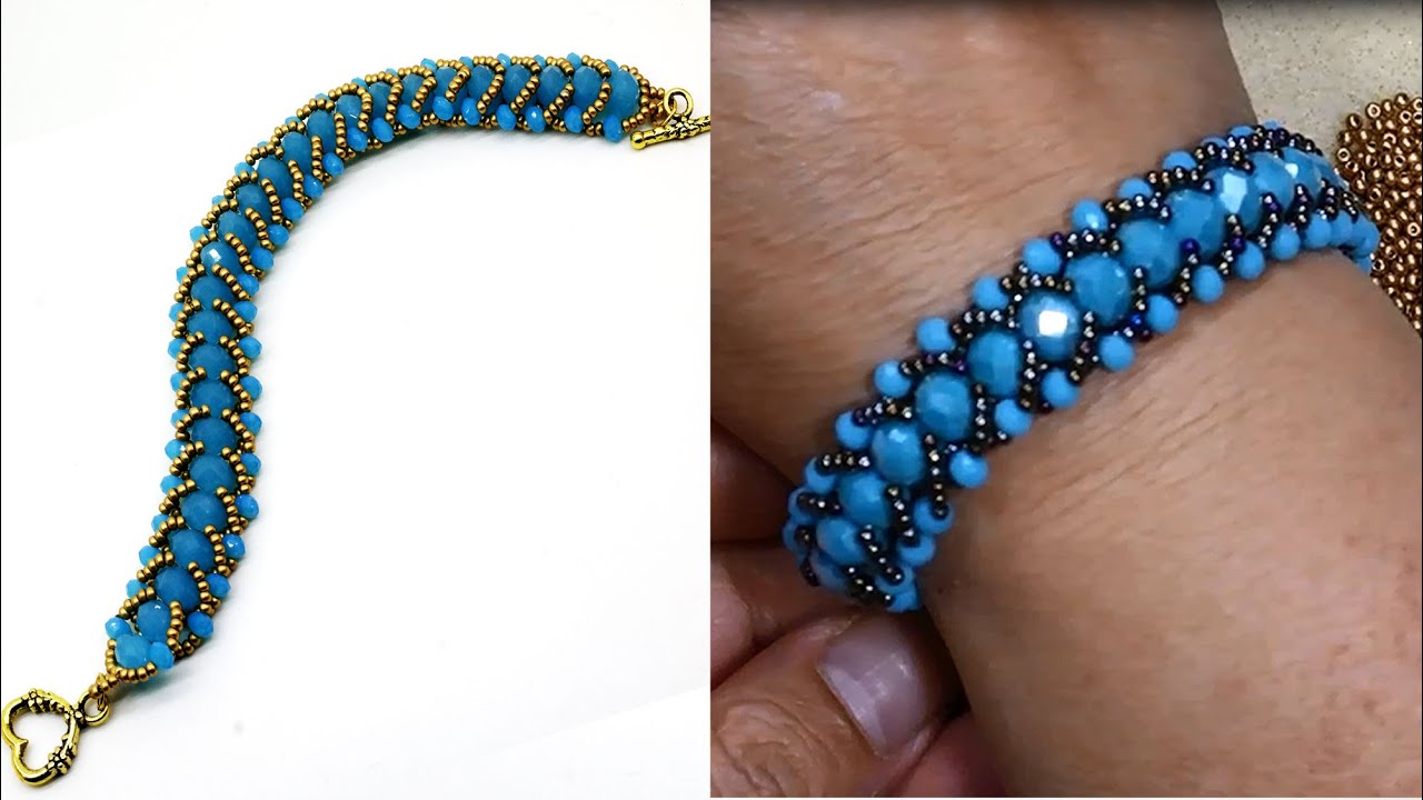 Kolay Kristal Bileklik Yapılışı Easy Beaded Bracelet