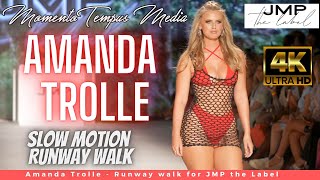 Hot 4K Slow Motion Bikini Model Runway Walk - Amanda Trolle - JMP the Label - Miami Swim Week 2022