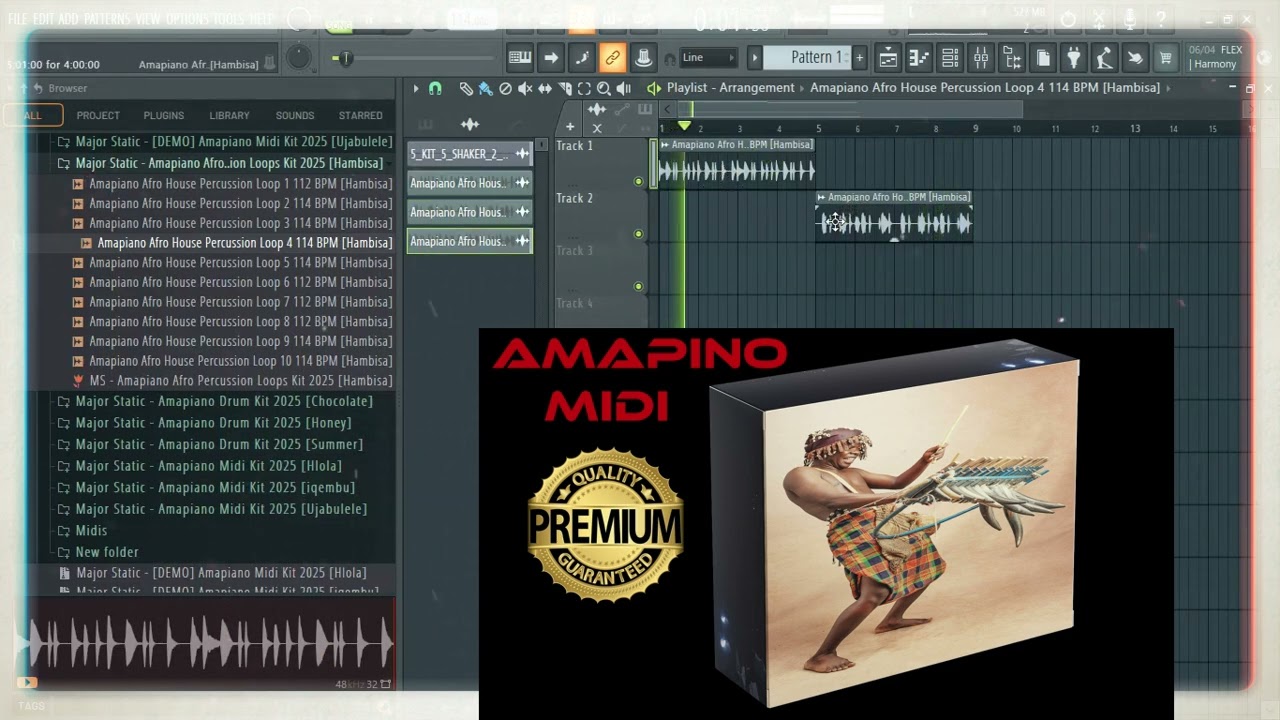 Free African Percussion Loops Download 2025 | Amapiano Kit & Fills