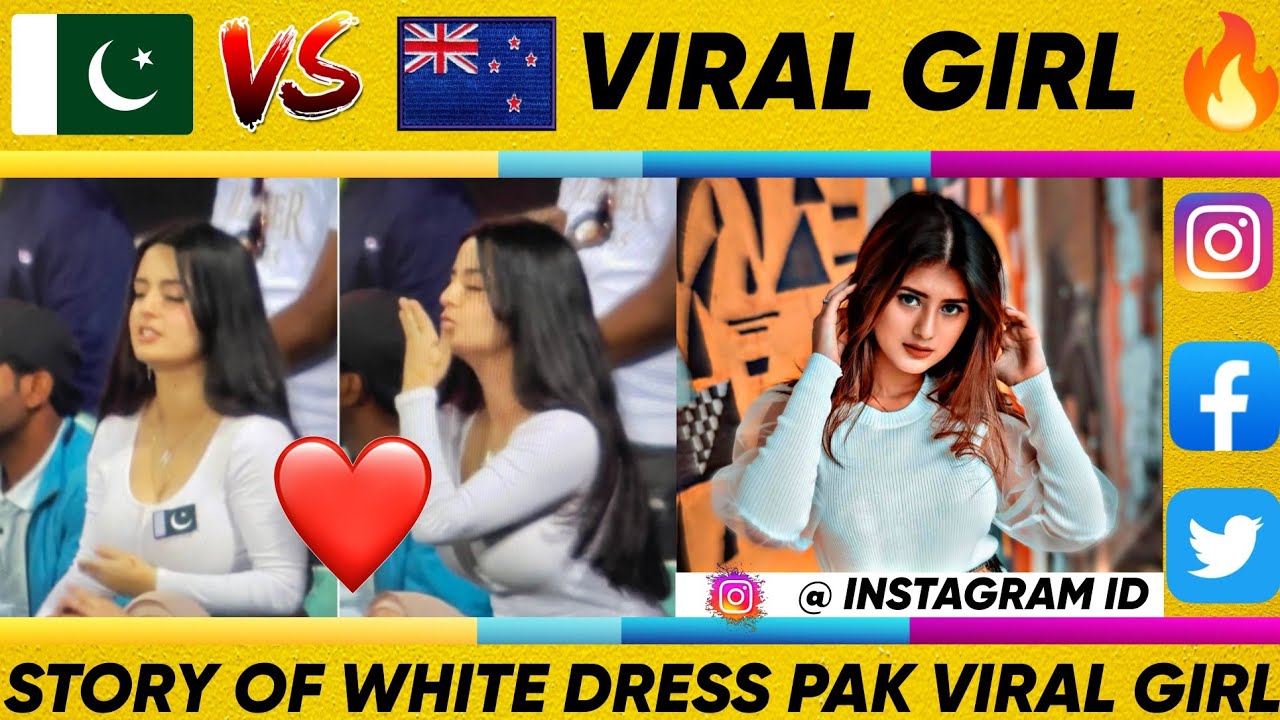 Pakistan Viral White Dress GirlFlying Kiss Girl ViralPakistani Girl