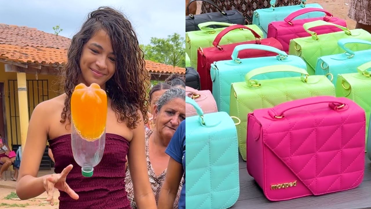 DESAFIO DO INTERIOR: Acerte a Garrafa e Ganhe BOLSA TIRACOLO FEMININA!