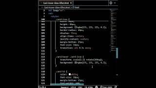Card Hover Glow Effect using HTML and CSS #coding #programming #htmltutorial #html