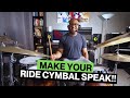 FOUR WAYS TO MAKE YOUR RIDE CYMBAL SPEAK! NEW PLAY ALONG AVAILABLE | Jazz Drummer Q-Tip of the Week