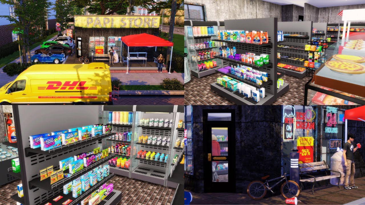 NEW I BUILT A REALISTIC PAPI STOREBODEGAMINI MARKET YouTube