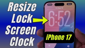 How to Change Clock Size on iPhone 17 Pro, 17 Pro Max Lock screen