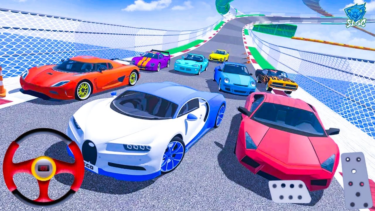 Impossible Sport Car Stunt Racing GT Spider Car Master Driving