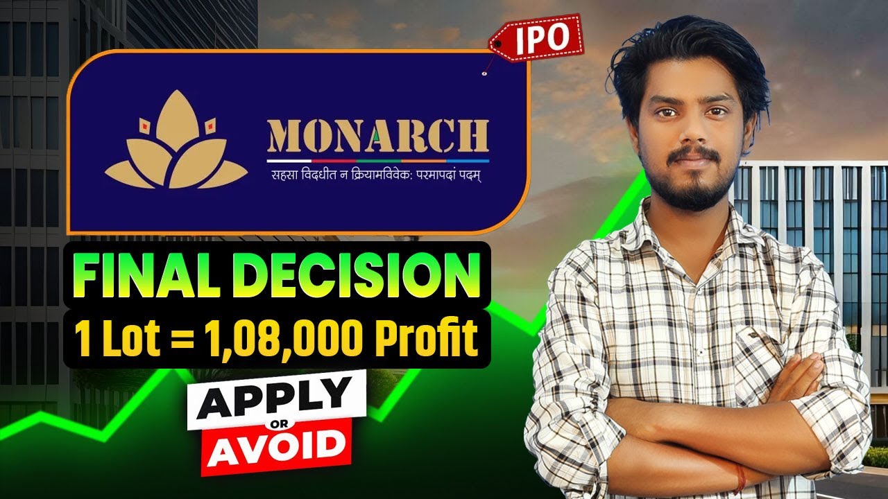Risk Ya Reward? 😲 Monarch Surveyors IPO Final Decision || Latest GMP 72% || Estimate Listing Price ?
