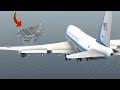Boeing 747 air force one emergency landing on aircraft carrier