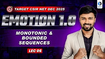 Monotonic & Bounded Sequences | Real Analysis | CSIR NET Mathematics Dec 2025 | Ifas