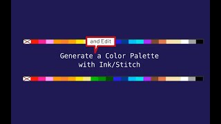 Generate And Edit Color Palettes