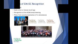 EIM On Campus Recognition: Going for Gold