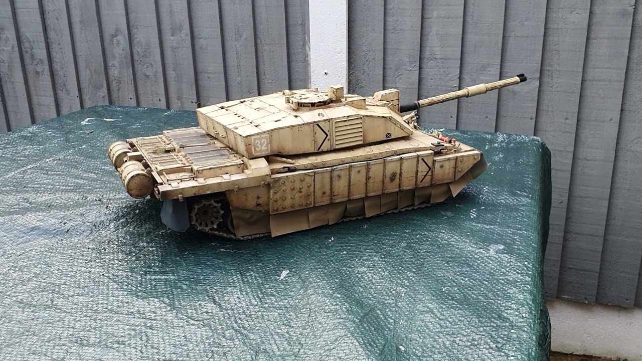 Challenger 2 function test 1/16 Clark tk60g2 heng long