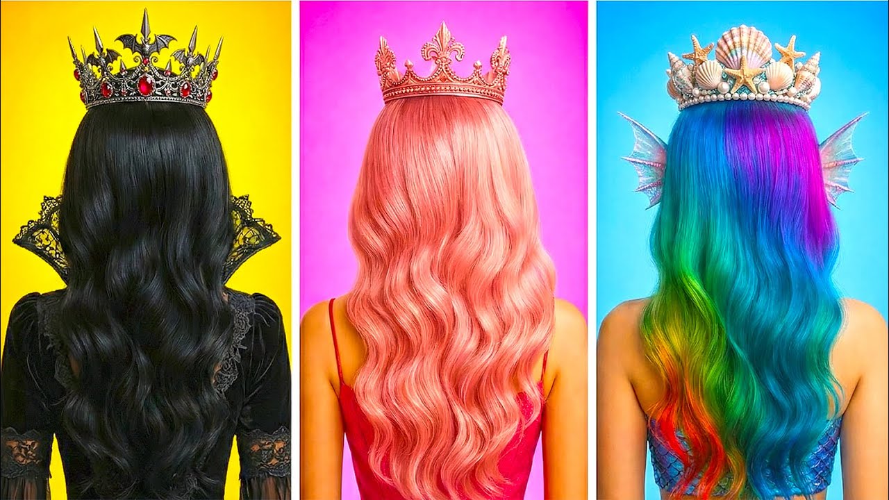 Приемы темного макияжа 🌙 Невероятное преображение в русалку!