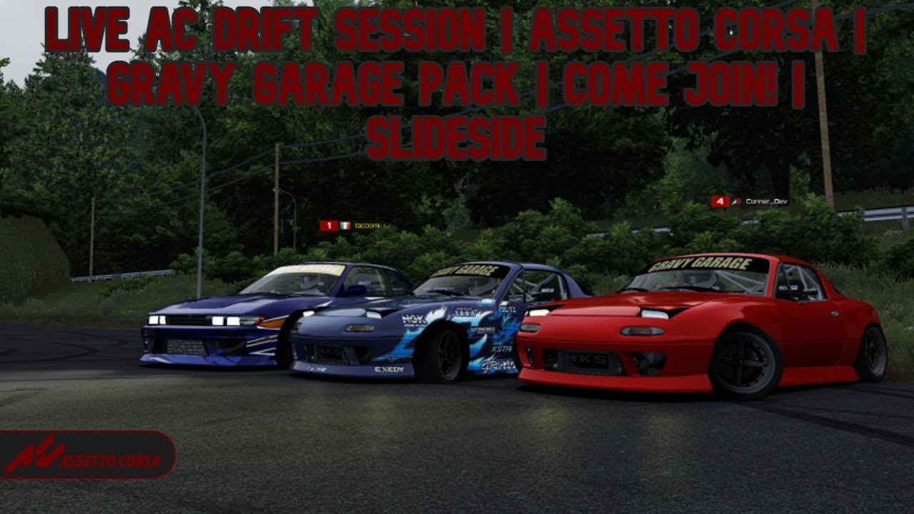 Live AC Drift Session Assetto Corsa Gravy Garage Pack Come Join
