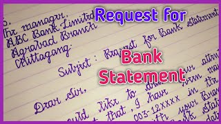 Application For Bank Statement Application For Bank Statement In English