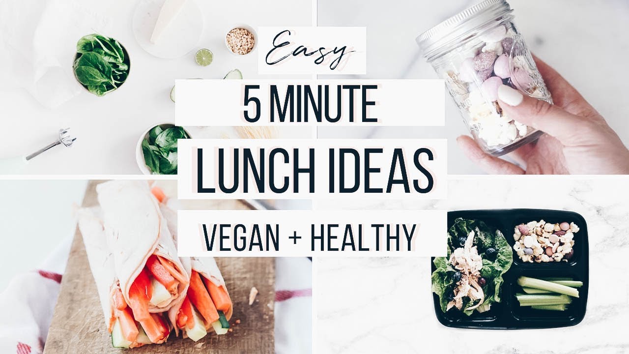 HEALTHY LUNCH IDEAS FOR BACK TO SCHOOL! EASY + VEGAN ALTERNATIVES YouTube