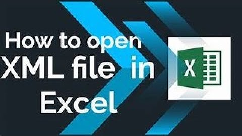 Como importar arquivo XML para o excel.