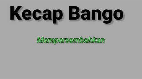 Video Cinematic nasgor kecap bango